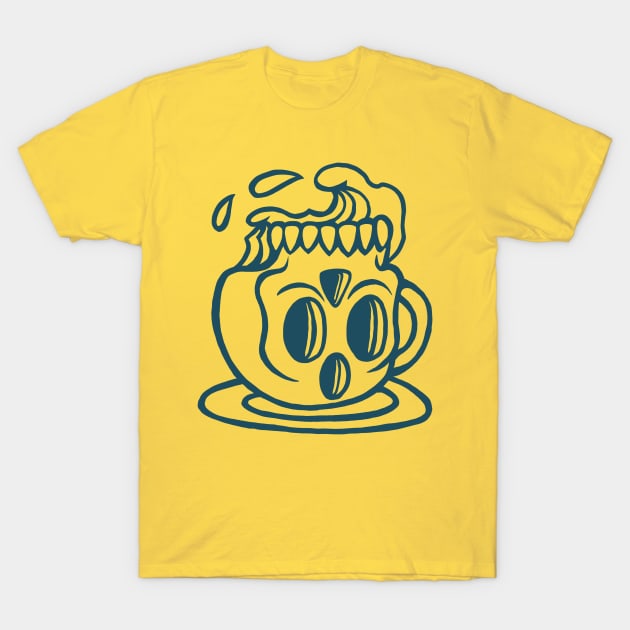 Skull coffee T-Shirt by Crustasix